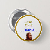 Jezus voor Bernie Ronde Button 5,7 Cm (Voorkant /achterkant)