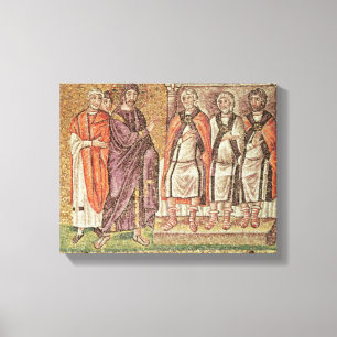 Jezus voor Caiphus Canvas Afdruk