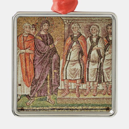 Jezus voor Caiphus Metalen Ornament (Voorkant)
