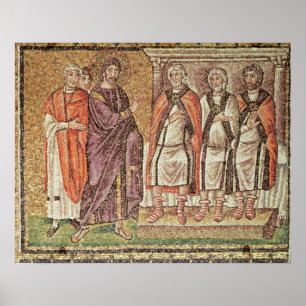 Jezus voor Caiphus Poster