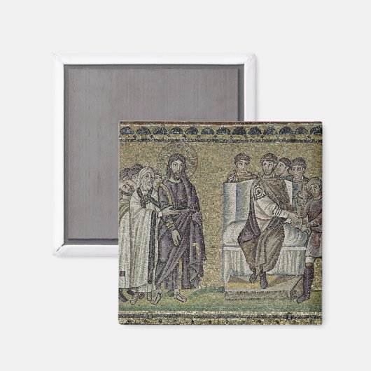 Jezus voor Pontius Pilate Magneet (Voorkant / Achterkant)