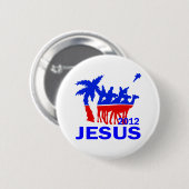 Jezus voor President 2012 Ronde Button 5,7 Cm (Voorkant /achterkant)