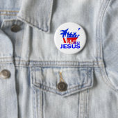 Jezus voor President 2012 Ronde Button 5,7 Cm (In situ)