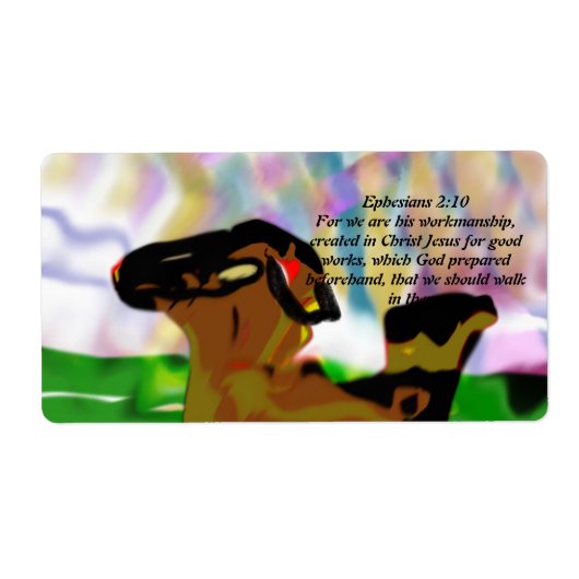 Jezus vriend etiket (Voorkant)