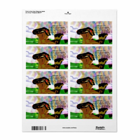 Jezus vriend etiket (Full Sheet)