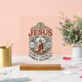 Jezus Vroegkerkelijk Symbool Esthetisch Jezus Vroe Acryl Bord (Huwelijk)