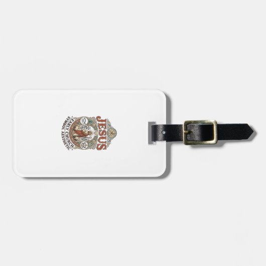 Jezus Vroegkerkelijk Symbool Esthetisch Jezus Vroe Bagagelabel (Voorkant horizontaal)