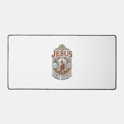 Jezus Vroegkerkelijk Symbool Esthetisch Jezus Vroe Bureaumat (Voorkant)