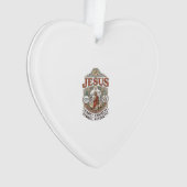 Jezus Vroegkerkelijk Symbool Esthetisch Jezus Vroe Ornament (voorkant)