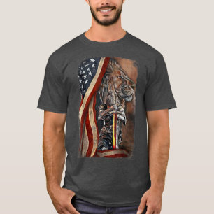 Jezus Vrouw Kind van God krijger van de christelij T-shirt