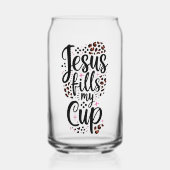 Jezus vult mijn beker blikvorm glas (Voorkant)