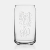 Jezus vult mijn beker blikvorm glas (Achterkant)