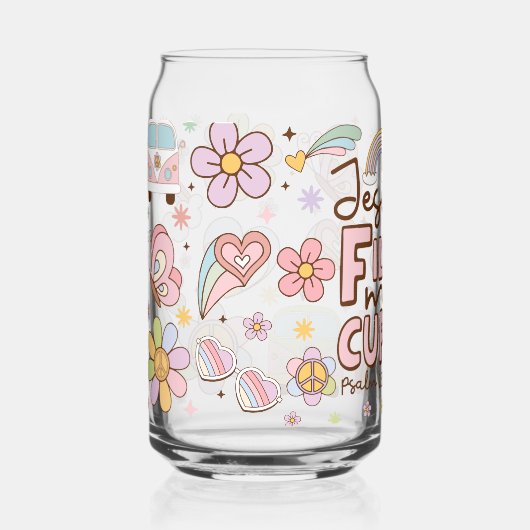 Jezus vult mijn beker blikvorm glas (Voorkant)