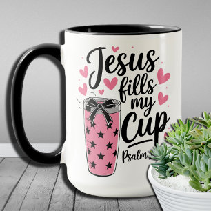 Jezus vult mijn beker – Inspirerend Christelijke M Mok