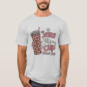 Jezus Vult Mijn Leven - Retro Christelijk T-shirt (Voorkant)