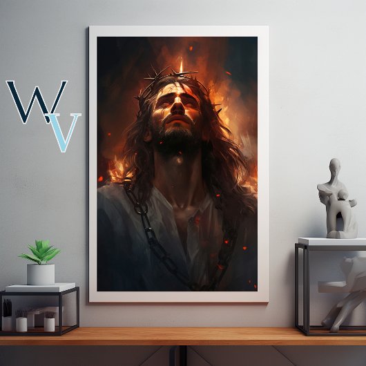 Jezus Vuur Poster