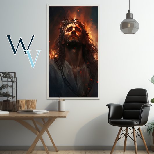 Jezus Vuur Poster