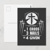 Jezus waardevol Nails Cross vergeving Christus Briefkaart (Voorkant / Achterkant)