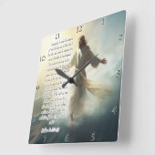 Jezus: Wandelen op het water, geloof Vierkante Klok (Hoek)