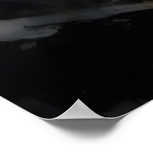 Jezus wandelt de berg poster (Hoek)