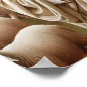 Jezus wandelt met zijn lammeren poster (Hoek)