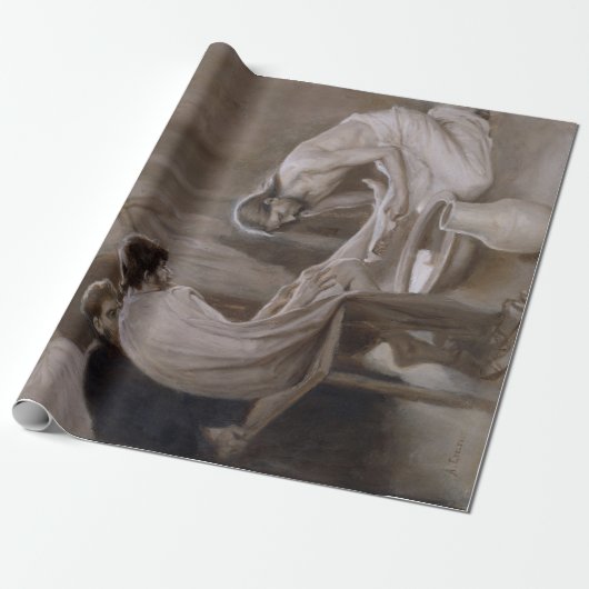 Jezus was de voeten van Zijn discipelen Cadeaupapier (Uitgerold)