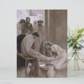 Jezus was de voeten van Zijn discipelen Kaart (Staand voorkant)