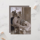 Jezus was de voeten van Zijn discipelen Kaart (Voorkant / Achterkant in situ)