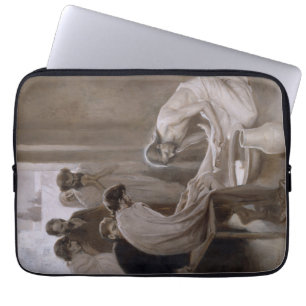 Jezus was de voeten van Zijn discipelen Laptop Sleeve