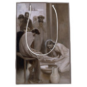 Jezus was de voeten van Zijn discipelen Medium Cadeauzakje (Voorkant)