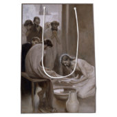 Jezus was de voeten van Zijn discipelen Medium Cadeauzakje (Achterkant)