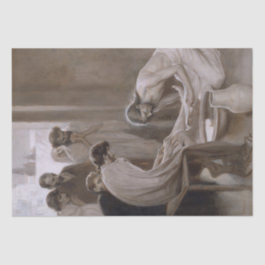 Jezus was de voeten van Zijn discipelen Tissuepapier (Voorkant)