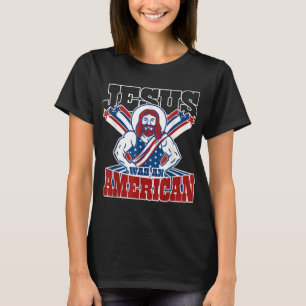 Jezus was een Amerikaan op 4 juli grappig T-shirt