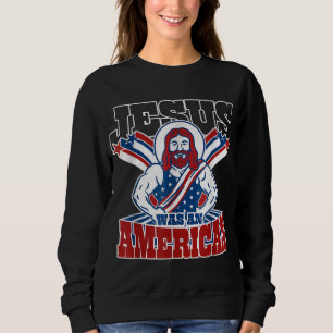 Jezus was een Amerikaan op 4 juli grappig Trui