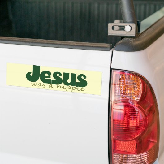 Jezus was een hippie bumpersticker (Op Truck)