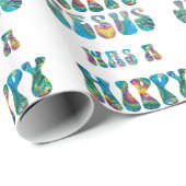 Jezus was een Hippy — Tie Dye Cadeaupapier (Rol Hoek)
