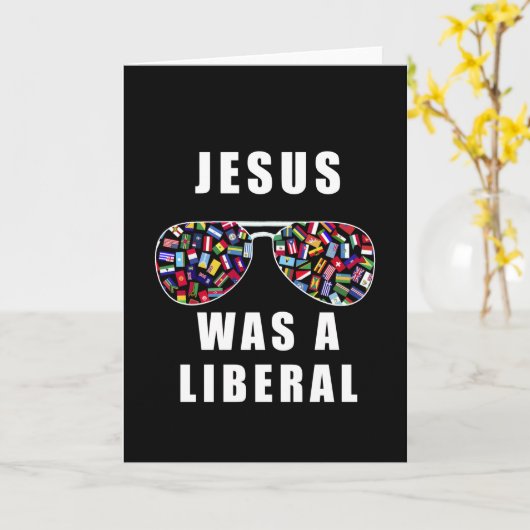 Jezus was een liberaal kaart (Gele Bloem)