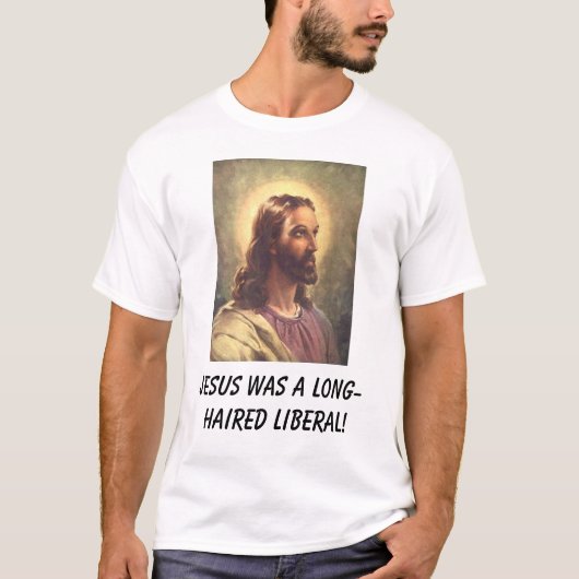 Jezus was een liberaal met lange adem! t-shirt (Voorkant)