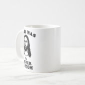 Jezus was een power bottom grappige Pride kerst gr Koffiemok (Voorkant links)