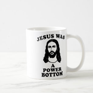 Jezus was een power bottom grappige Pride kerst gr Koffiemok
