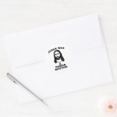 Jezus was een power bottom grappige Pride kerst gr Ronde Sticker (Envelop)