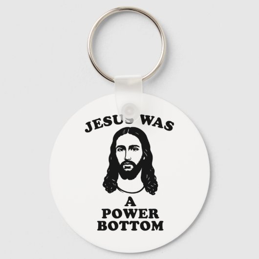 Jezus was een power bottom grappige pride kerst gr sleutelhanger (Voorkant)
