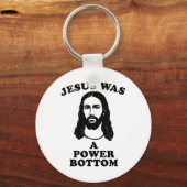 Jezus was een power bottom grappige pride kerst gr sleutelhanger (Voorkant)
