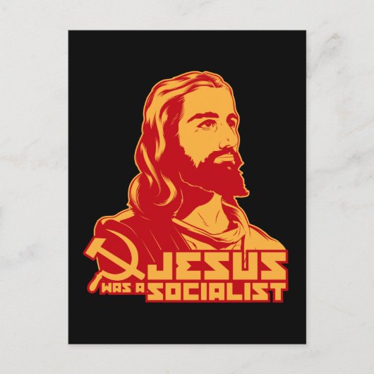 Jezus was een socialist briefkaart (Voorkant)