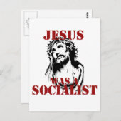 Jezus was een socialist briefkaart (Voorkant / Achterkant)
