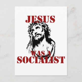 Jezus was een socialist briefkaart
