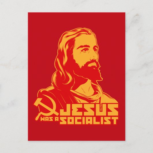 Jezus was een socialist briefkaart (Voorkant)