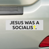 Jezus was een socialist bumpersticker (Op auto)