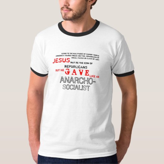 Jezus was een SOCIALIST! Deel I T-shirt (Voorkant)