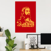 Jezus was een socialist poster (Thuiskantoor)
